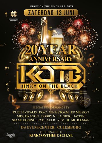 20 Jaar Kinky On The Beach 13 juni