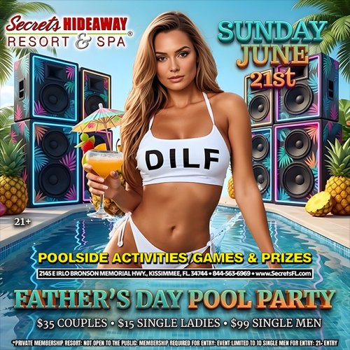 Father's Day Sunday Pool Party AND Sip & Reminisce