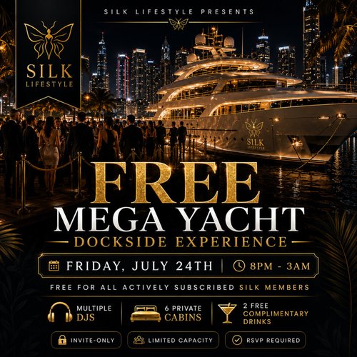 Free Mega Yacht Dockside Party Appreciation Night