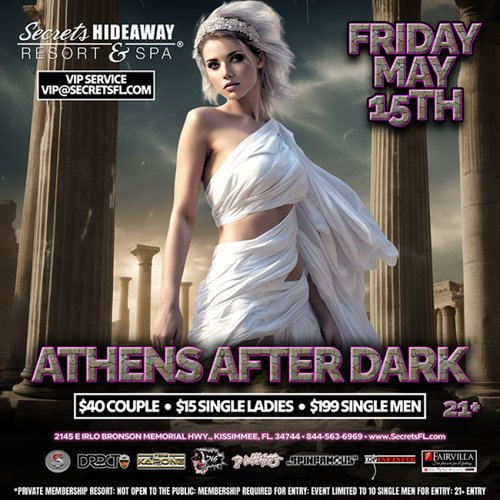 Friday Pool Party AND Athens After Dark @ Secrets