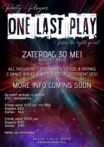 PARTY PLAYERS - ONE LAST PLAY