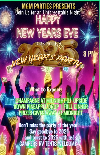 Pineapple Pop NYE Glow Party