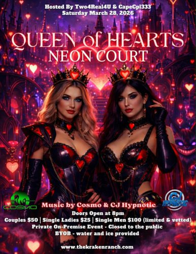 Queen of Hearts Neon Court
