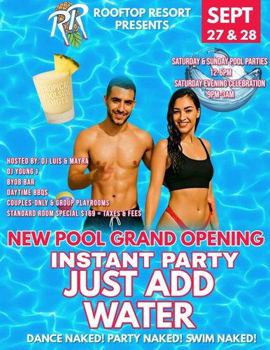 Rooftop Grand Opening Pool Parties All Weekend