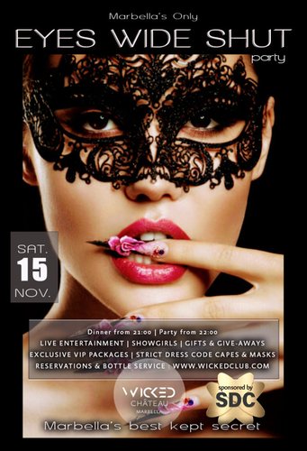 SAT.15 NOV.| Marbella's only Eyes Wide Shut Party!
