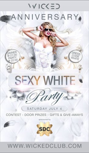 SATURDAY 04 JULY. | SDC SUPERPARTY WHITE NIGHT!