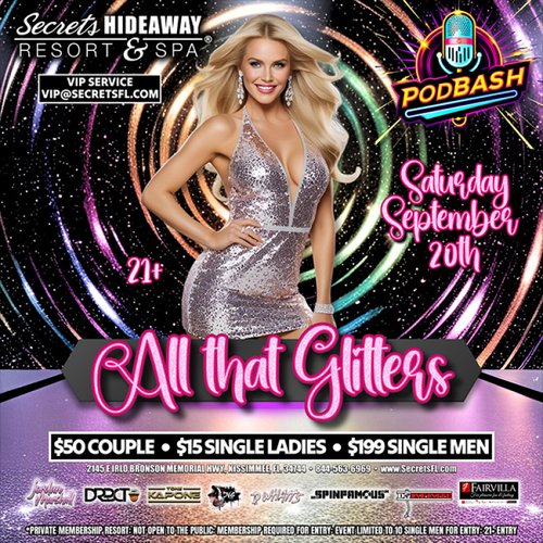 Saturday Pool Party AND All That Glitters Party
