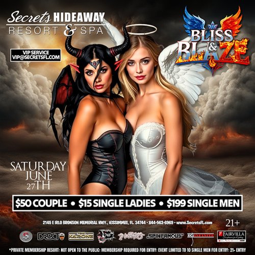 Saturday Pool Party AND Bliss & Blaze @ Secrets