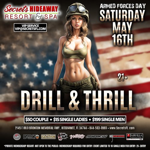 Saturday Pool Party AND Drill & Thrill @ Secrets
