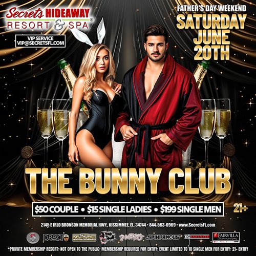 Saturday Pool Party AND The Bunny Club: Father's Day