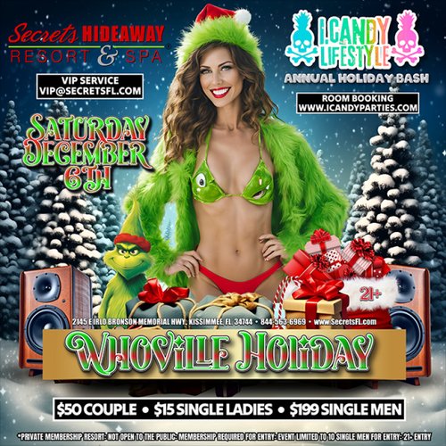 Saturday Pool Party AND Whoville Holiday: iCandy