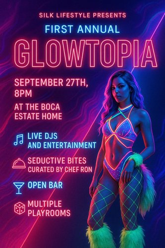 SILK’s FIRST ANNUAL GLOWTOPIA ESTATE PLAY PARTY