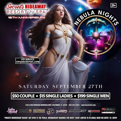 Solar Splash & Nebula Nights @ Secrets Hideaway