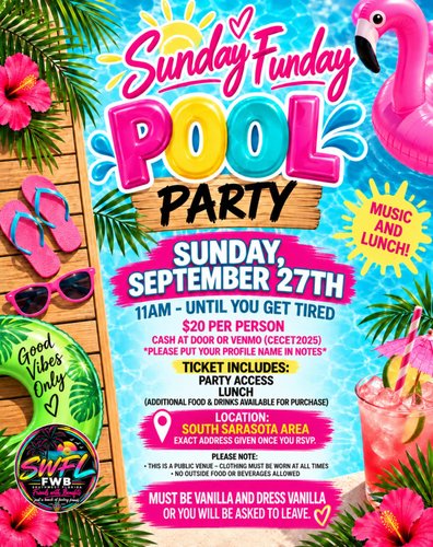 SuNDaY FuNDaY PooL PaRtY!