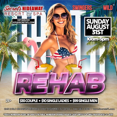 Sunday Pool Party AND Sip & Reminisce @ Secrets