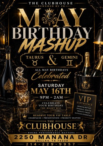 THE CLUBHOUSE MAY BIRTHDAY MASHUP