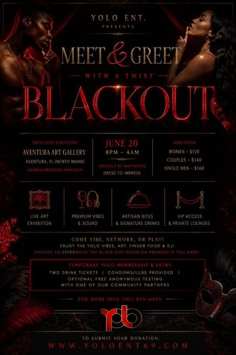 Yolo Meet N Greet Twist Black Out Room on Premise